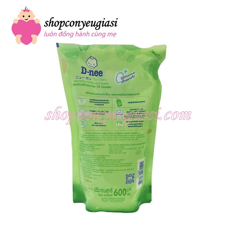 [HCM]Nước Rửa Bình Sữa Dnee Organic 600ml