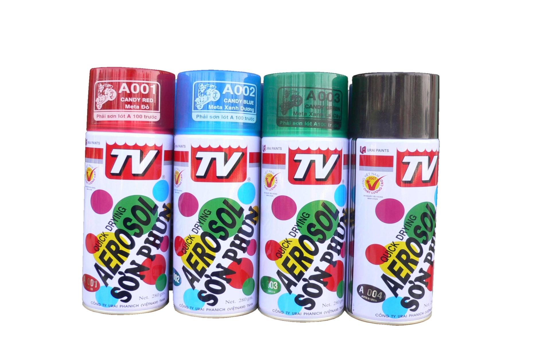 Sơn Xịt TV AEROSOL A212 270g (Màu Đen Mờ)