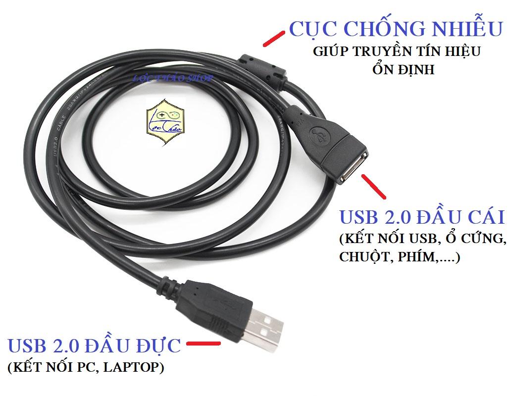 [HCM]Cáp USB Nối dài 3M chống nhiễu