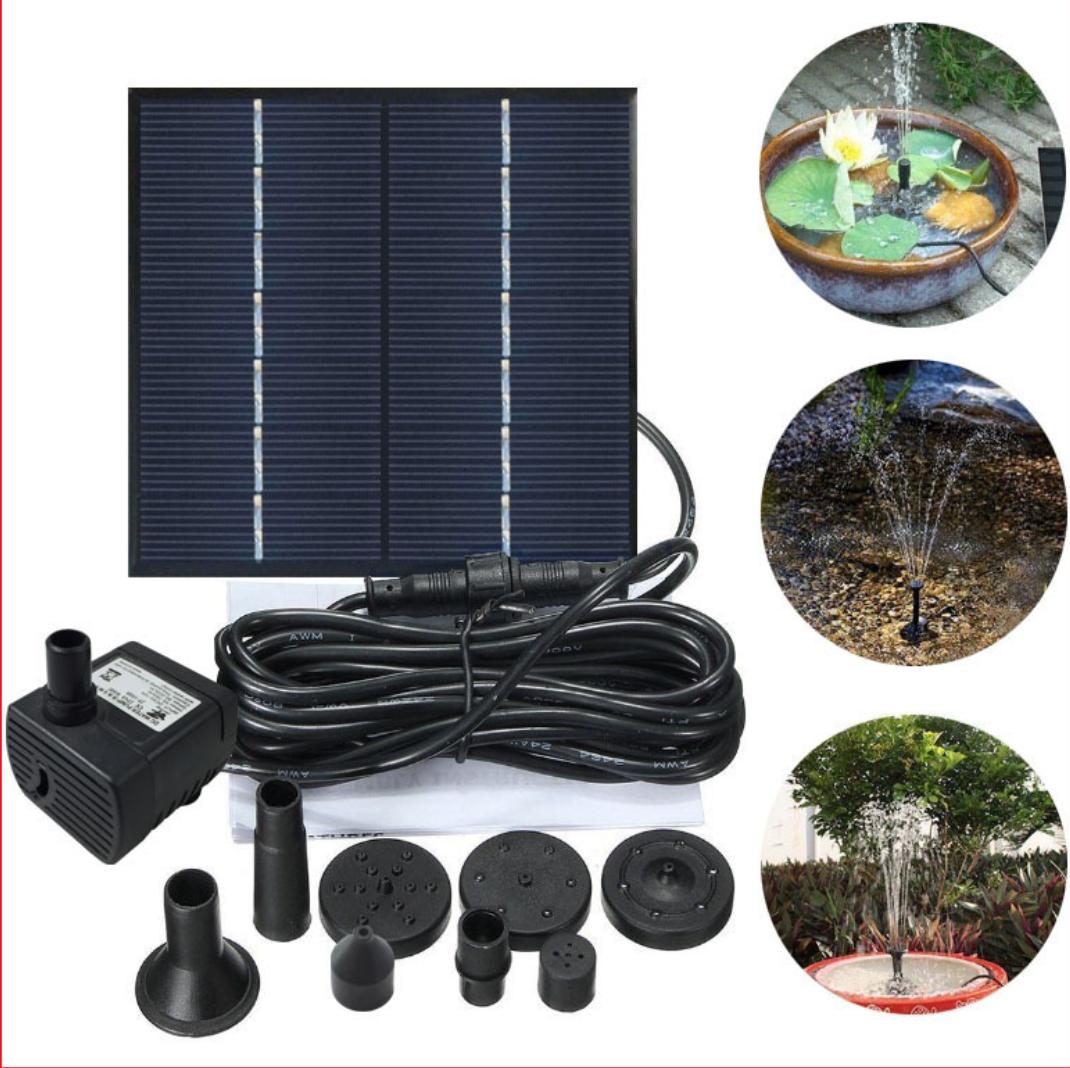 Online Mall - Bộ phun nước lấy năng lượng mặt trời Garden Decor