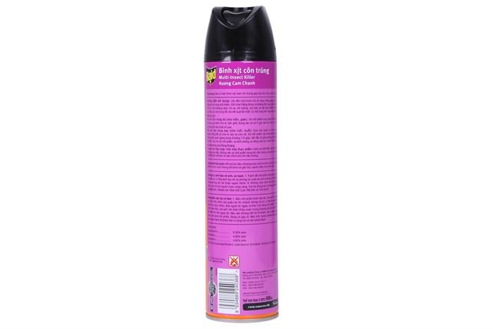 Combo 2 Bình xịt muỗi Raid 600ml hương cam chanh
