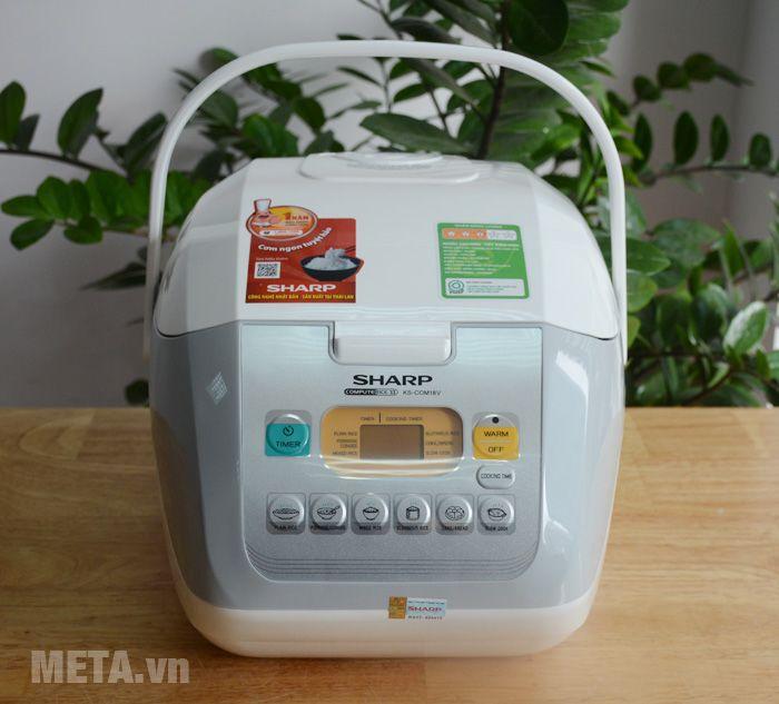 Nồi Cơm Điện Tử Sharp KS-COM18 1,8L (Xám) bảo hành chính hãng sharp 1 năm