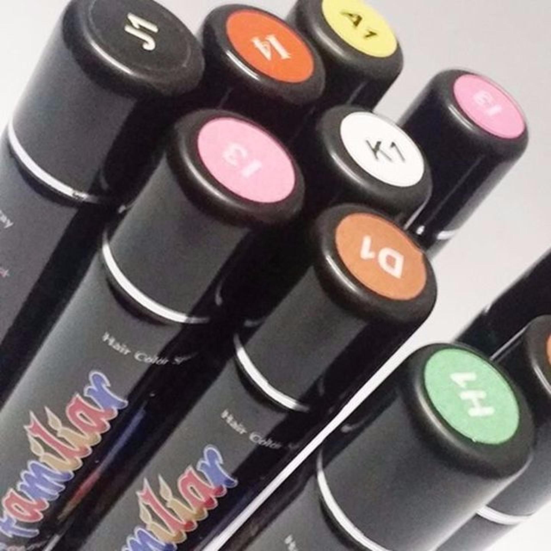 Keo xịt tóc màu Familiar 100ml (#H2 Xanh rêu) - Hàng nhập khẩu