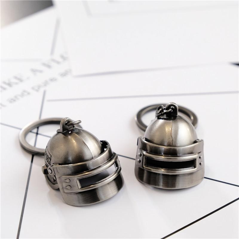 Móc khóa mô hình mũ 3 game PUBG (có thể đóng mở mũ)