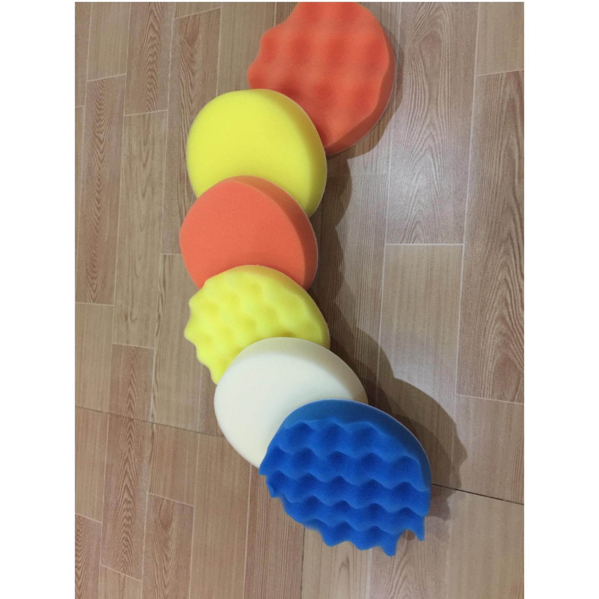 6 miếng phớt mút đánh bóng rộng 12,5cm