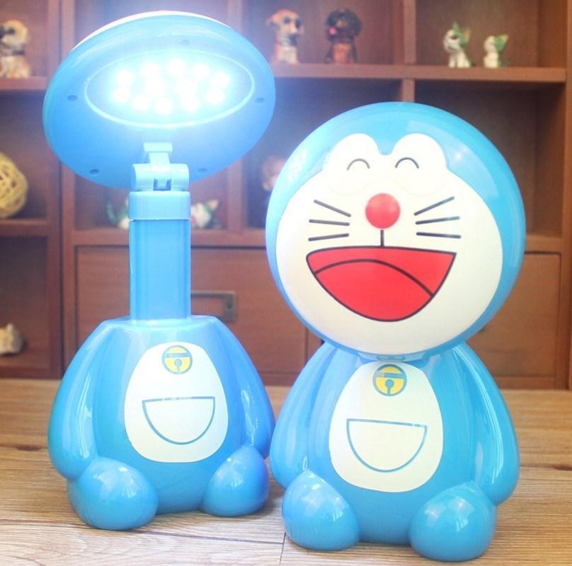 Đèn Led để bàn chống cận hình Doraemon cho bé (Xanh)