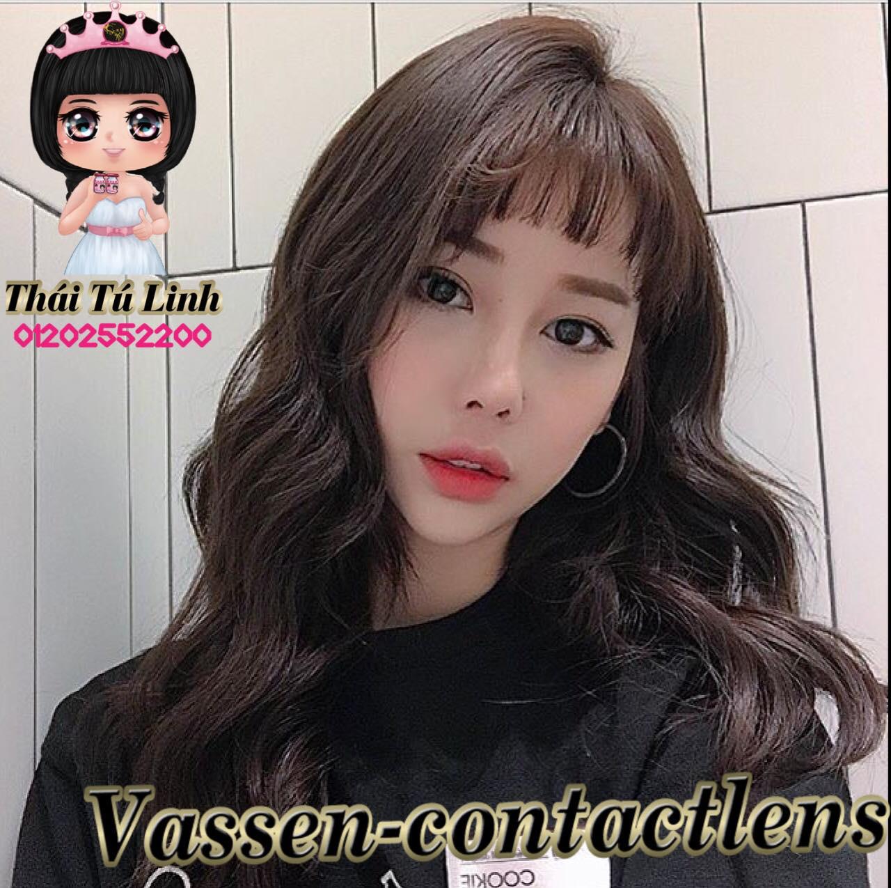 kính áp tròng ( CAO CẤP MÀU CHUẨN ) 1 năm màu ĐEN 0 ĐỘ TẶNG khay gương kẹp gắp và dụng cụ đeo lens