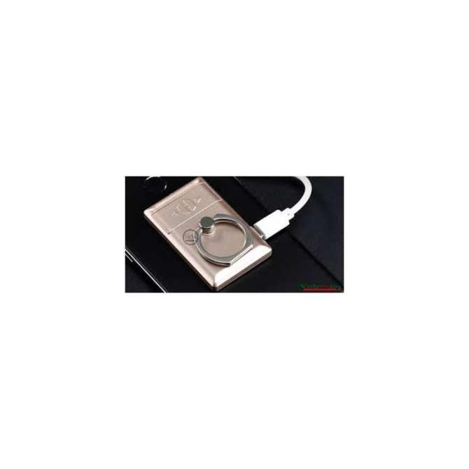 Giá đỡ điện thoại chiếc nhẫn kiêm bật lửa sạc USB - hàng độc lạ