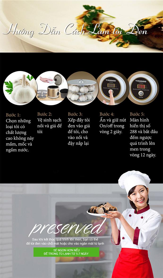 Máy Làm Tỏi Đen Tiross TS904