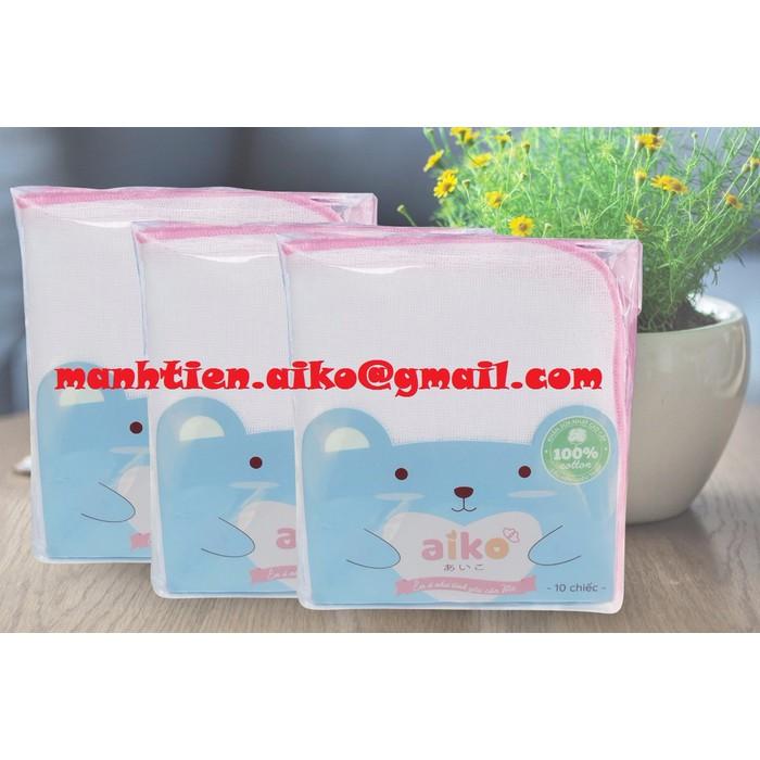 [HCM]KHĂN SỮA 4 LỚP 25x25 XUẤT NHẬT AIKO