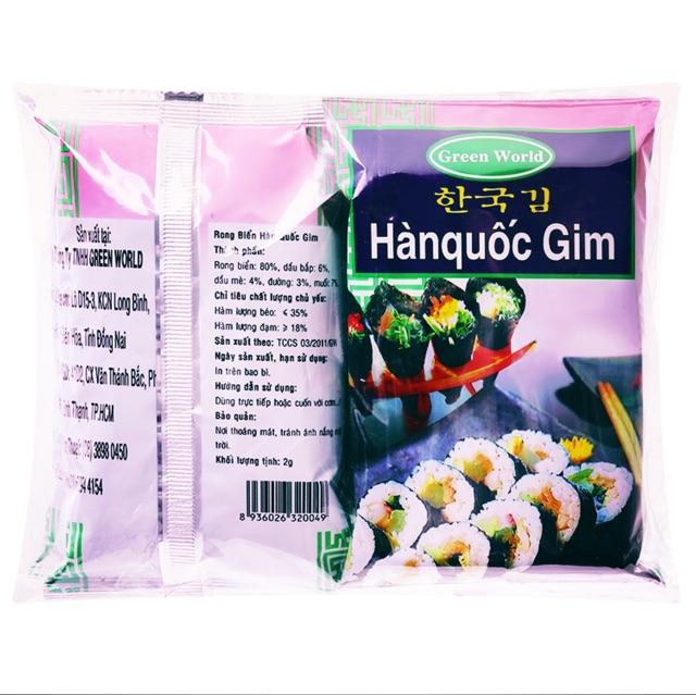 COMBO 5 GÓI RONG BIỂN ĂN LIỀN HÀN QUỐC