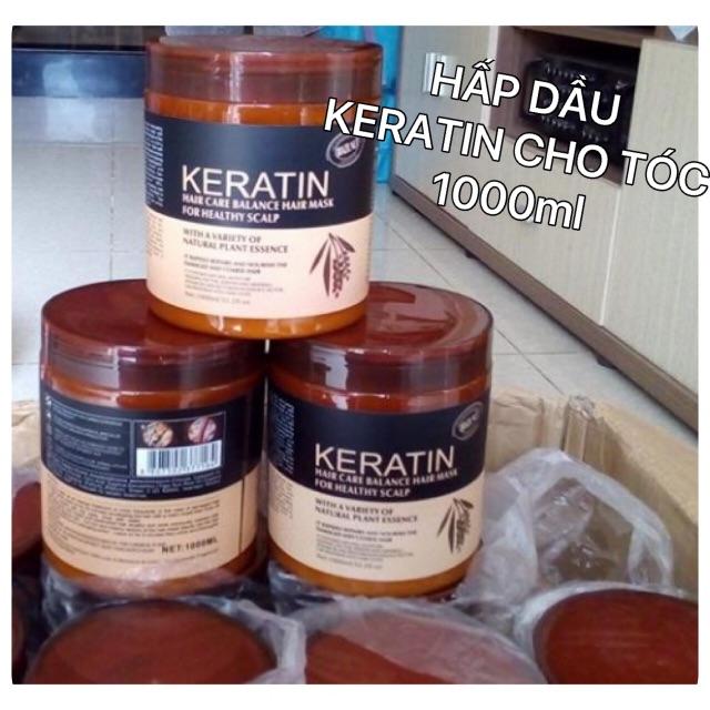 Hấp dầu keratin phục hồi tóc 1000ml