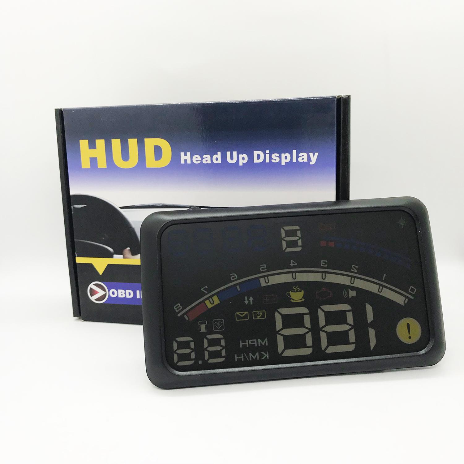 Hiển thị tốc độ lên kính lái HUD A8s bản mới (5.5") (Nhiều màu)