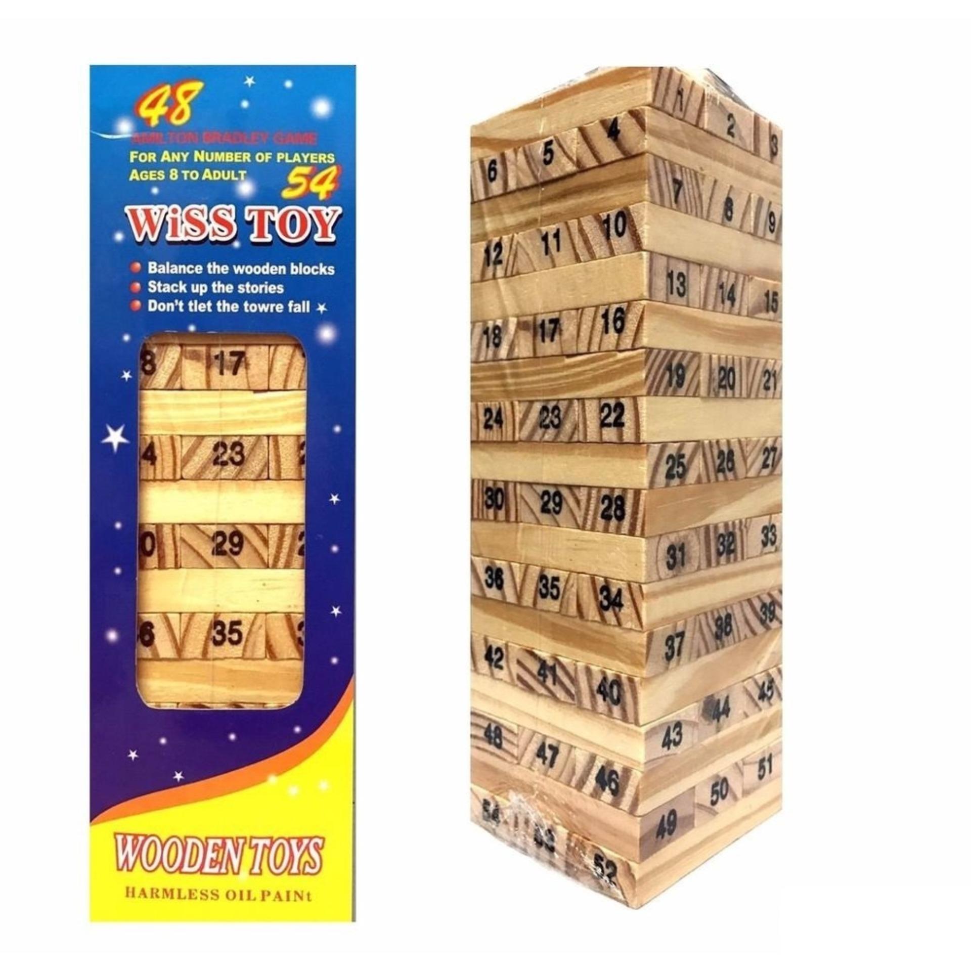 Bộ Đồ Chơi Rút Gỗ 54 Thanh