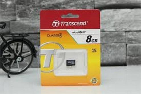 Thẻ nhớ microSD HC 8GB Class 4 Transcend