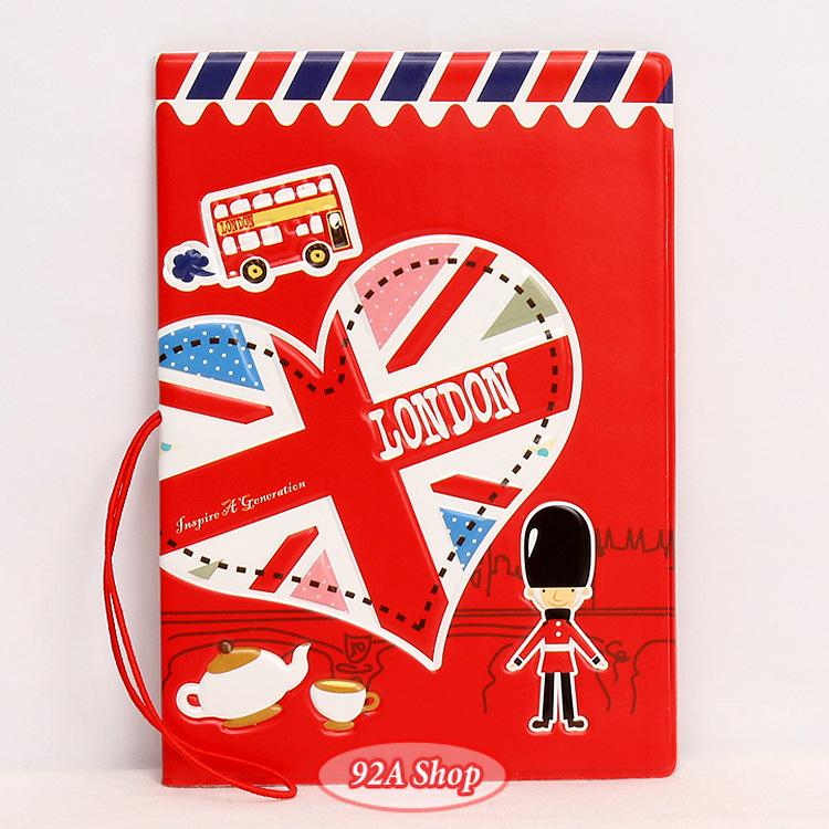 Vỏ hộ chiếu Passport london 3D