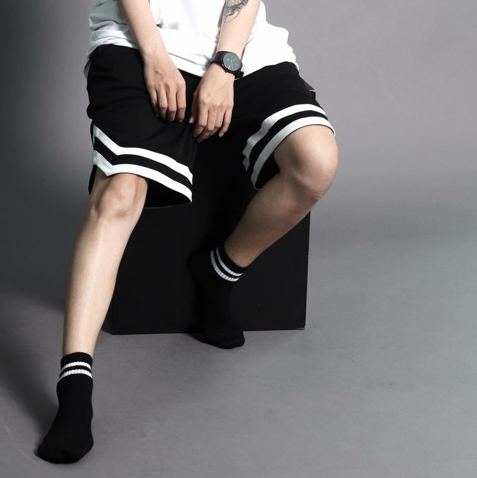 [HCM]Quần short V line đen cho nam nữ
