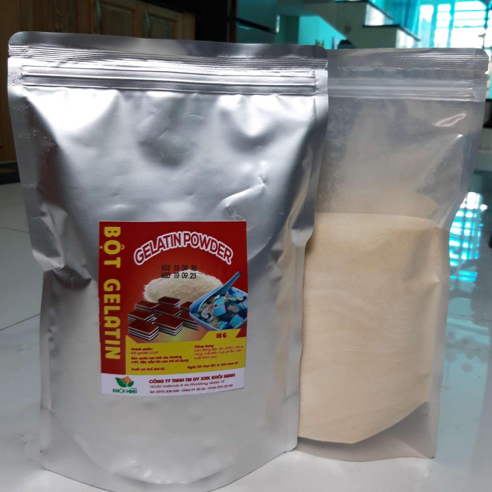 [FREESHIP][HCM] Bột Gelatin THỔ NHĨ KỲ Gói 1KG làm bánh kẹo, chế biến thực phẩm