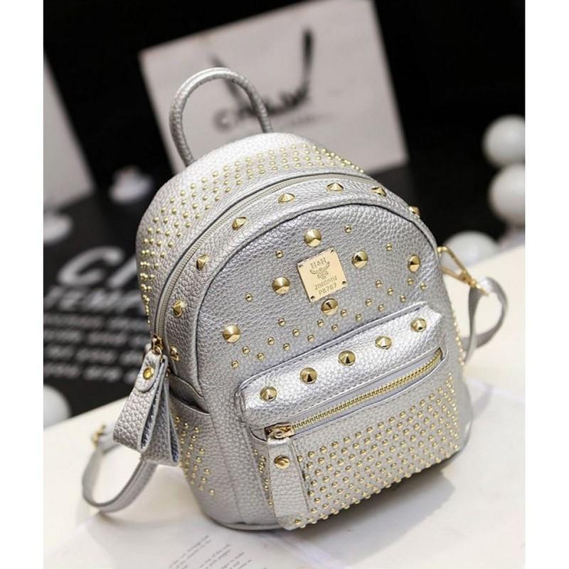 Balo mini đính đá dễ thương đủ màu sắc (tặng móc khóa hình thú cute)