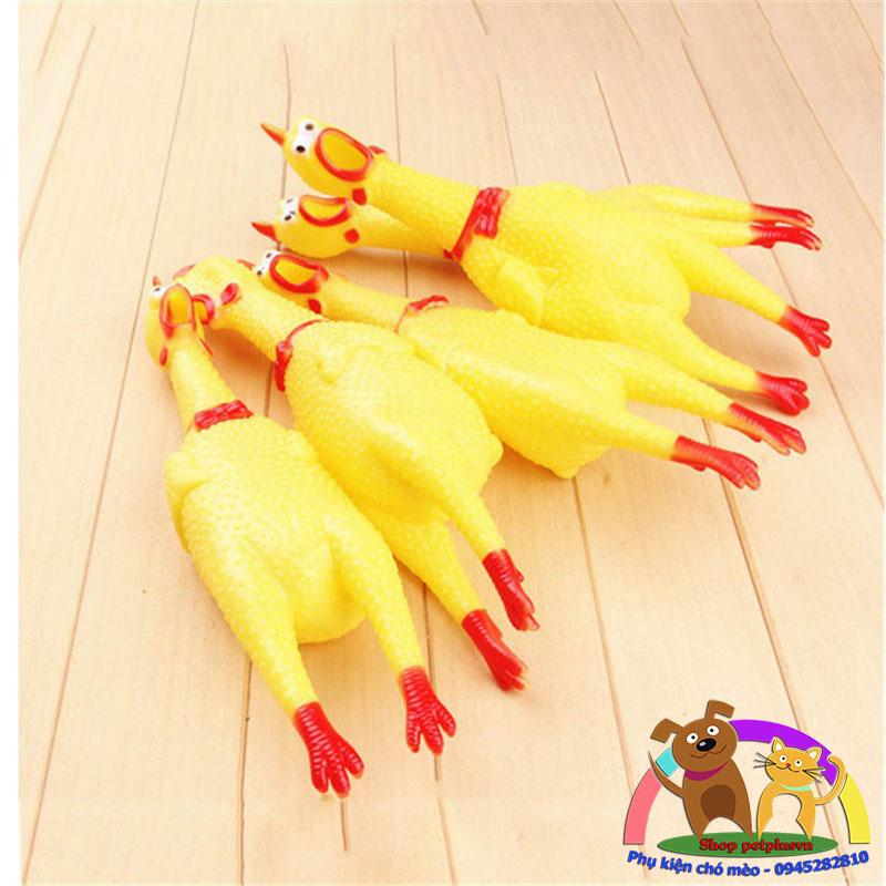[HCM]Đồ chơi gà bóp la hét - Gà 32cm