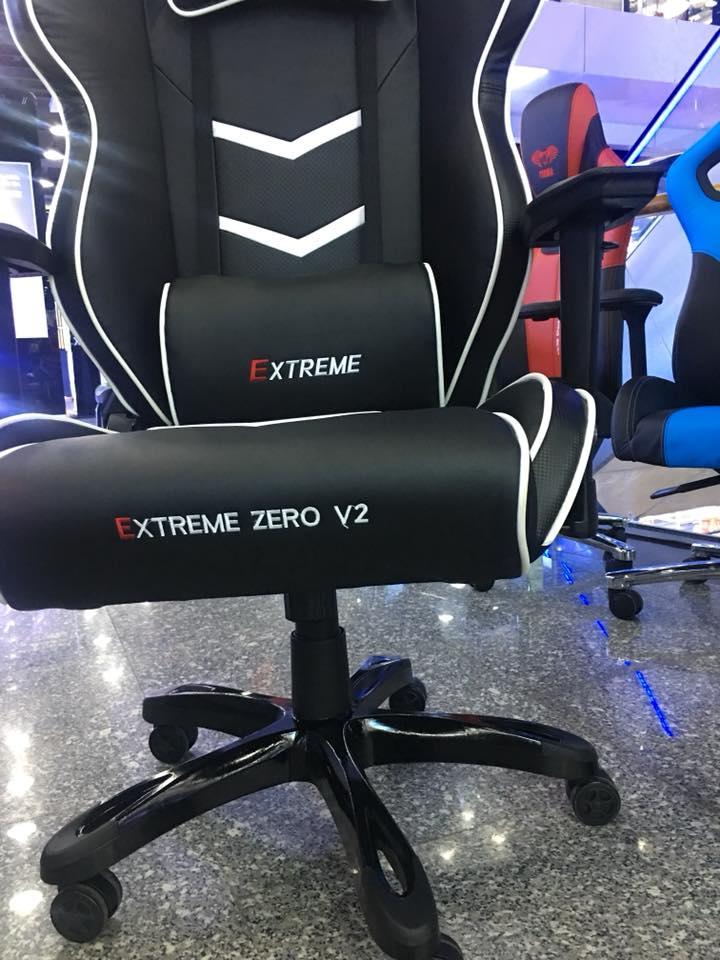 Ghế Gaming Extreme Zero v2 (đen viền trắng)