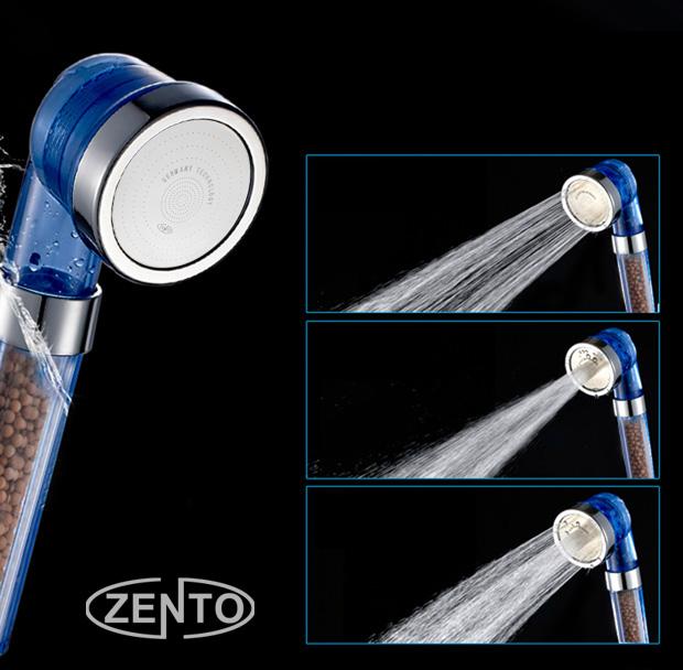 Bộ 2 vòi sen tăng áp 3 chế độ nước Zento ZBS315