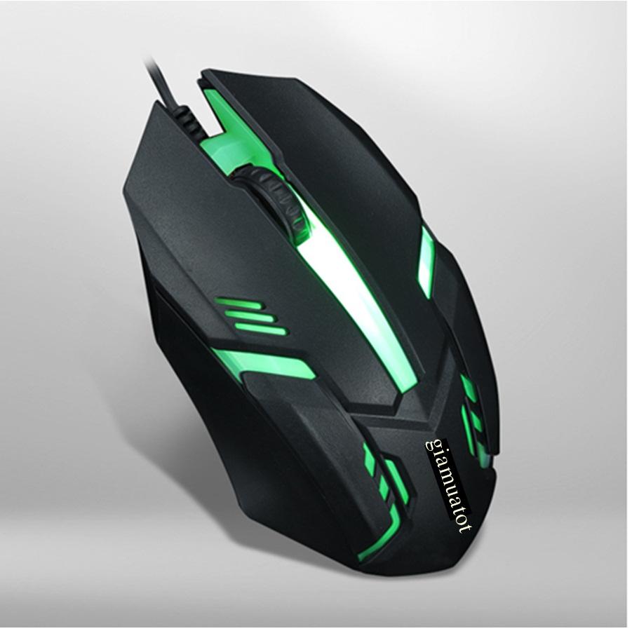 [HCM]Chuột chơi game có dây đèn Farwant + Tặng bàn di chuột