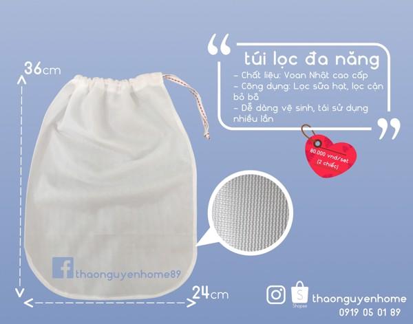Combo 10 túi lọc sữa đậu