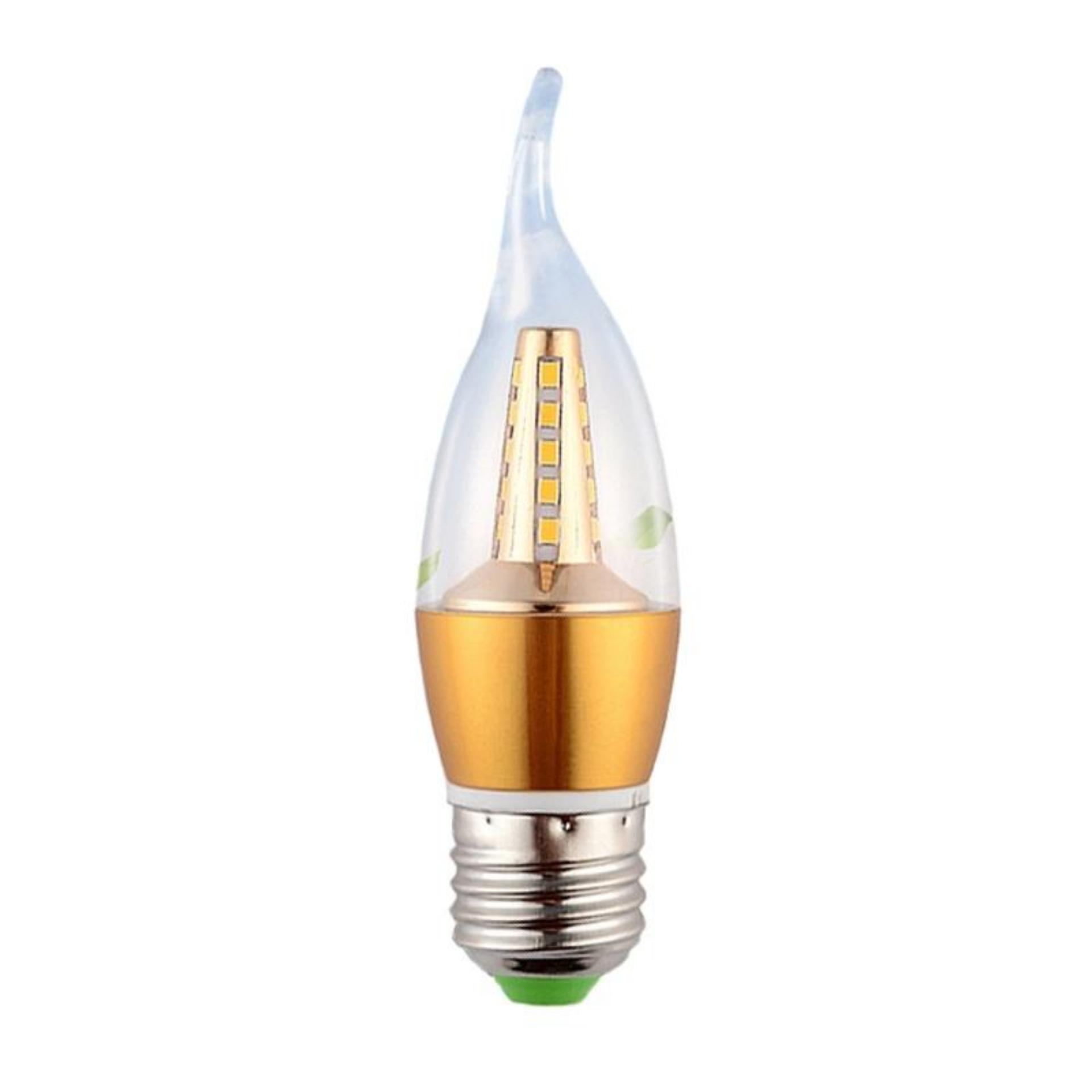 Combo 5 Bóng đèn nến LED 5W E27- Ánh sáng vàng