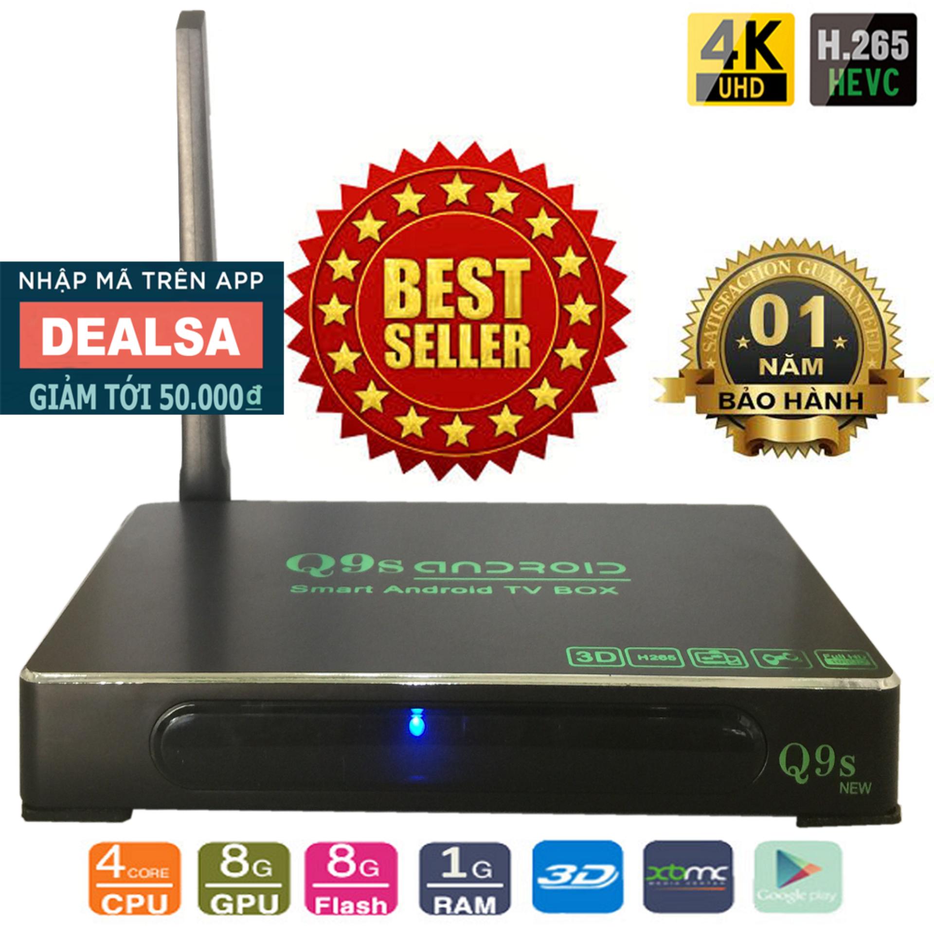 Android Tivi Box Ultra HD Q9s New