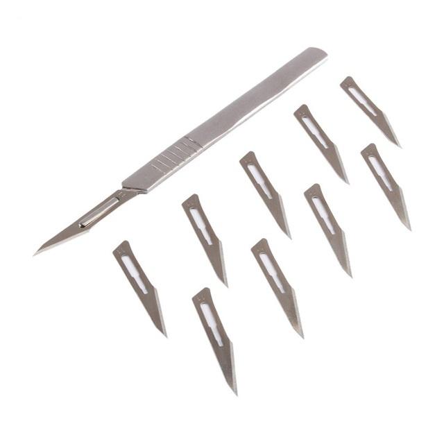 Cán dao mổ số 3 (Kèm 20 lưỡi dao mổ số 11)