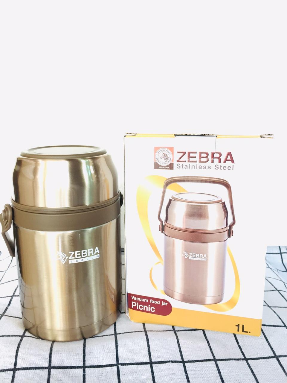 [HCM]Camen giữ nhiệt Zebra 1L (Vàng đồng)