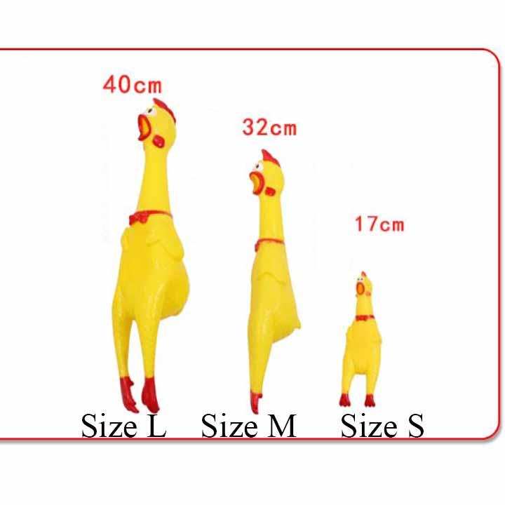 Gà đồ chơi bóp kêu - Size M