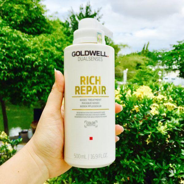 Dầu hấp phục hồi tóc hư tổn 60s goldwell rich repair treatment 500ml