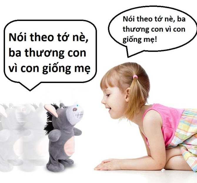 Đồ chơi chú lừa biết nhại cực yêu cho bé
