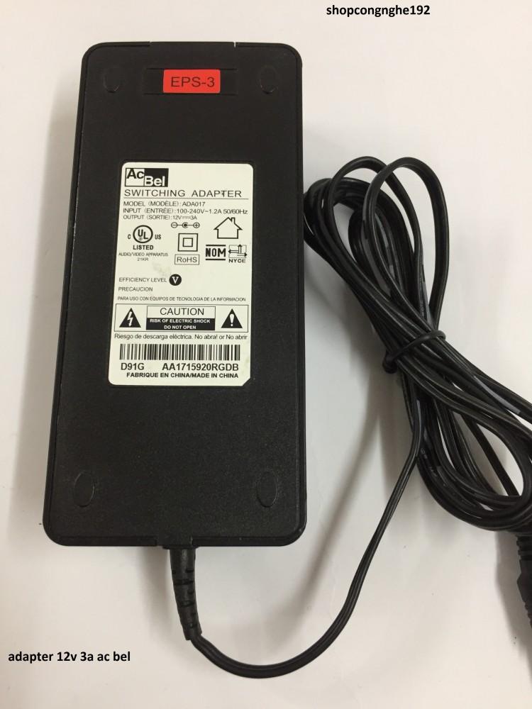 Adapter nguồn AcBel 12V 3A loại xịn