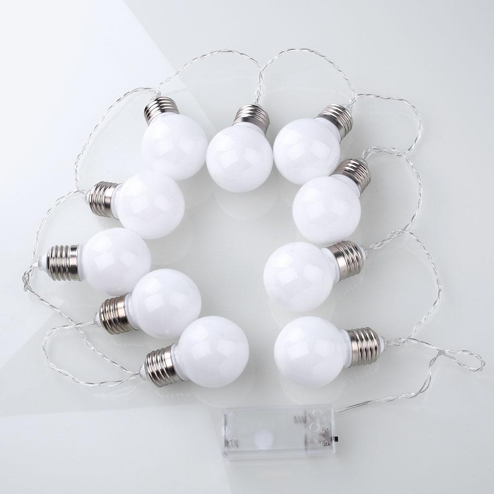 Arctic Land 10LED Retro Bulb String Light Wedding Party Home Decor Fairy Lamp Battery Power