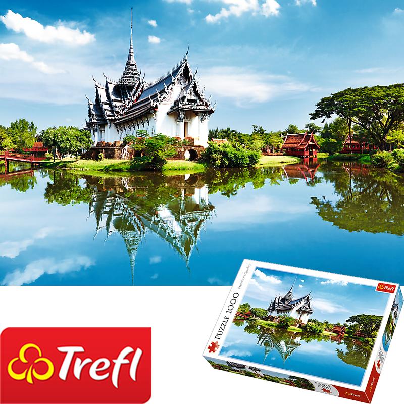 Tranh ghép hình jigsaw puzzle  chính hãng TREFL - 1000 mảnh nhập khẩu châu Âu (  các chủ đề: 1000 mảnh Kẹo ngọt, 1000 mảnh Góc vườn xinh đẹp, 1000 mảnh Santorini cổ tích , 1000 mảnh Bãi biển Samudra, 1000 mảnh Cung điện Sanphet Prasa)