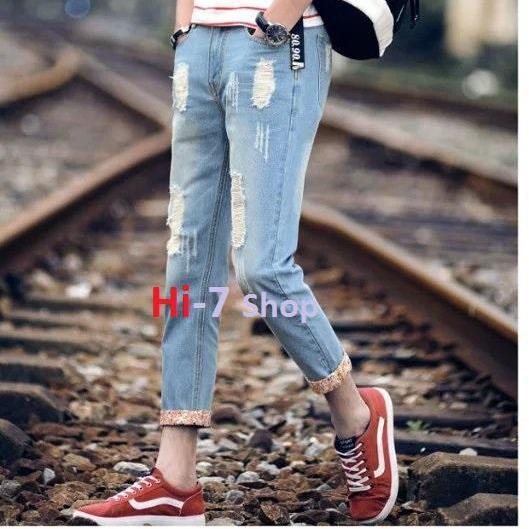 [HCM](Hàng Thanh Lí Nghỉ Bán)Quần Jean Nam Vải Mềm Có Lai Màu