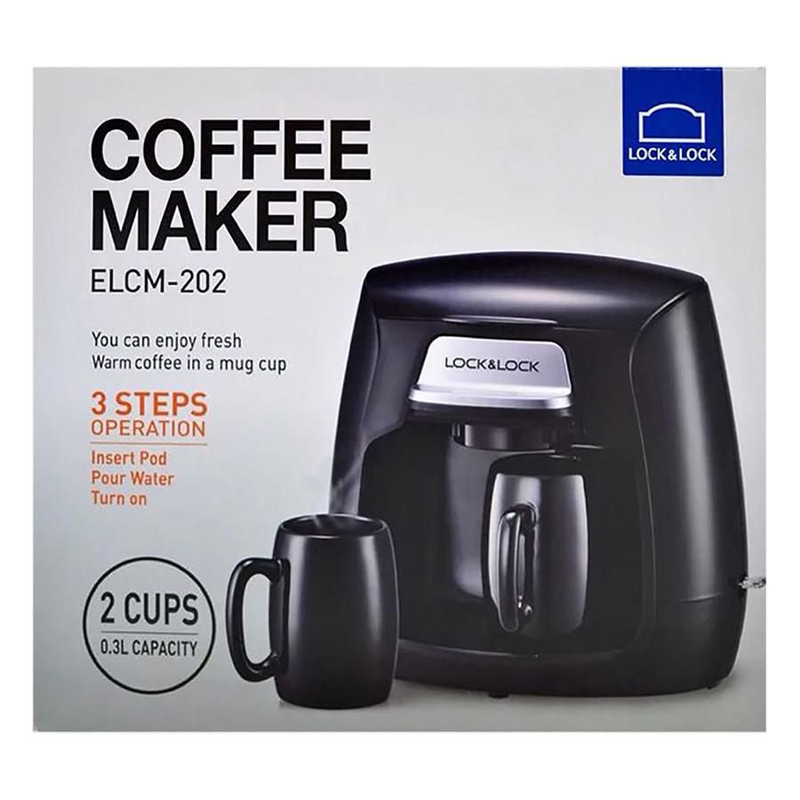 Máy Pha Cà Phê Lock&Lock ELCM-202 (0.3L) - Đen