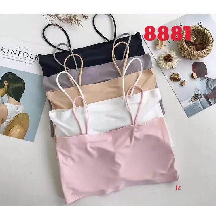 Áo Lót Nữ Bra Ống Su Đúc Trơn 2 Dây 8881 – Seamless, Mút Liền, Thoáng Mát