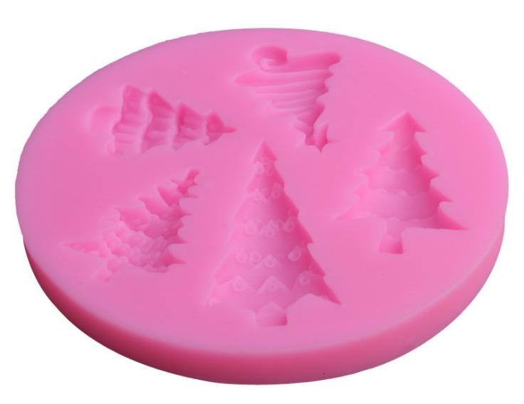 Khuôn silicon 3D cây thông