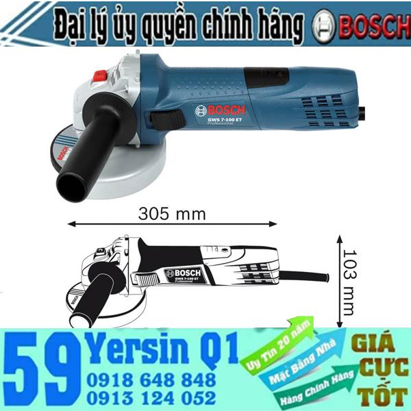 Máy mài góc Bosch GWS 7-100 ET (chỉnh tốc độ)