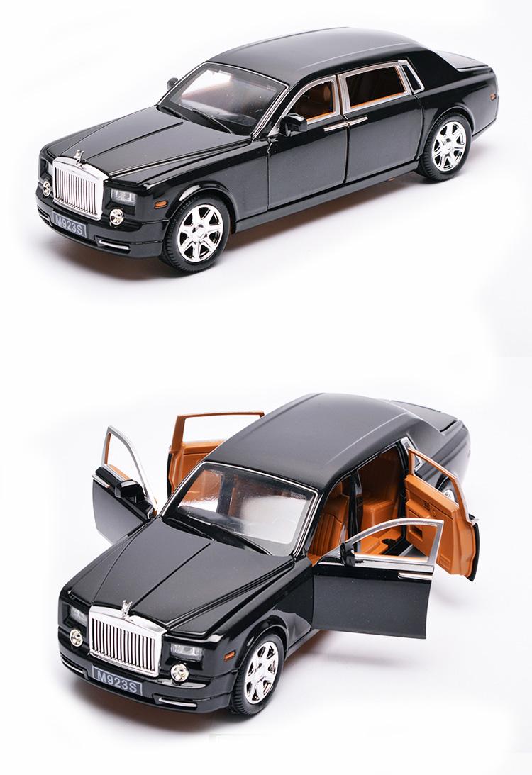 Mô hình Rolls Royce Phantom rồng bằng sắt tỉ lệ 1:24