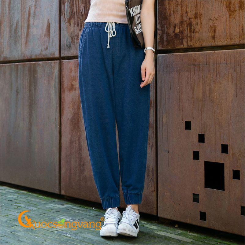 Quần jean denim nữ đẹp co giãn kiểu Alibaba GLQ014