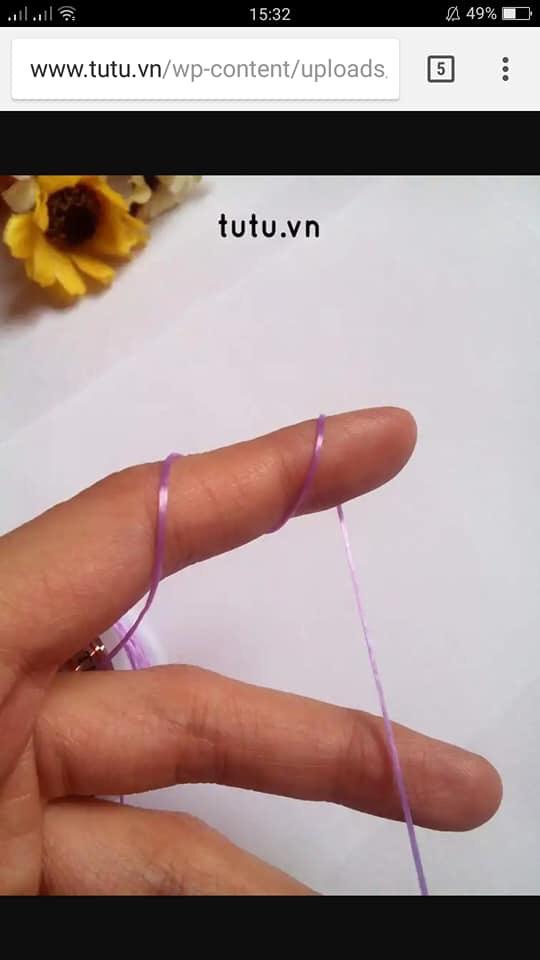 CUỘN DÂY CƯỚC TƠ CHUN MÀU TÍM