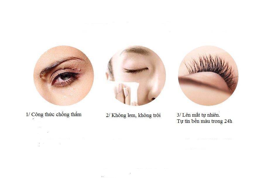 Mascara chuốt mi 3facemakeup không lem, không trôi