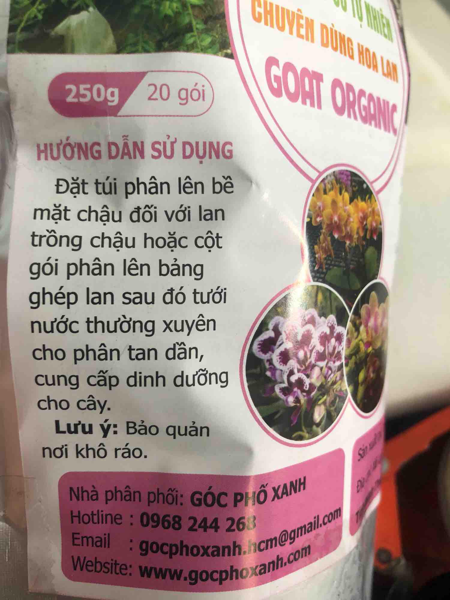Phân hữu cơ cao cấp chuyên Hoa lan