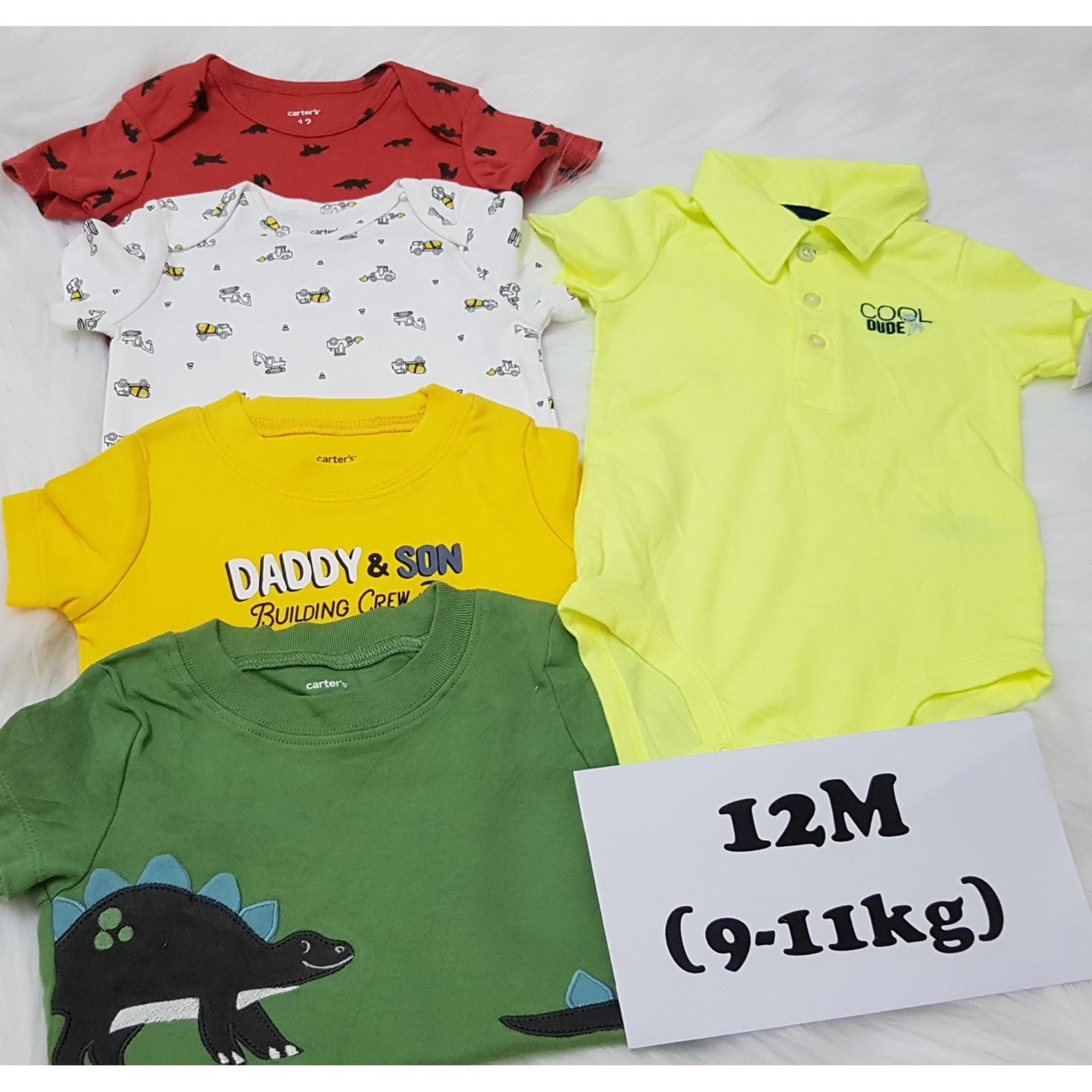 Set 5 áo liền quần bé trai