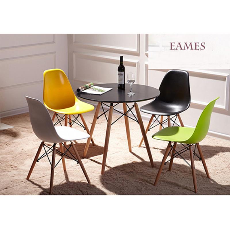 Bộ bàn tròn Eiffel 80 cm 4 ghế Eames